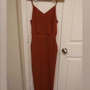 Brick Red Jumpsuit